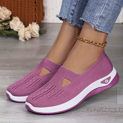 Wide Fit Women's Loafers Slip On Casual Work Shoes Soft Cushion Insole Comfortable Office Loafers, Women Shoes, Sneakers