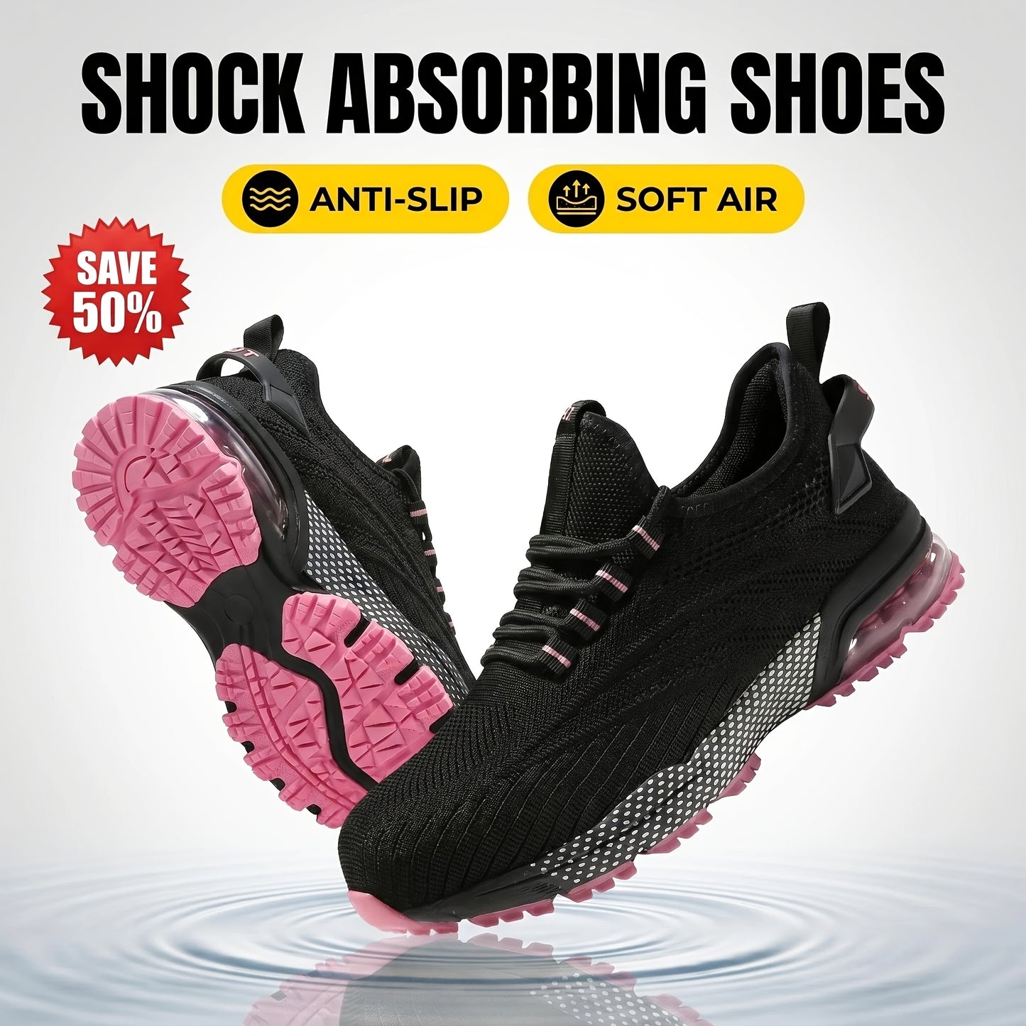 Women's Wide Width Slip-On Tennis Sneakers - Lightweight Breathable Sneaker Shoes with Non-Slip Sole, Cushioned Insole & TPR Sole Suitable for - Outdoor, Casual, Athletic Wear - Wide Width for Tennis, Walking, Everyday Use