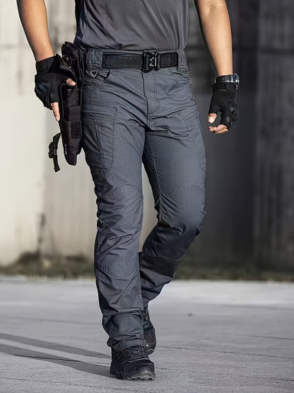 Men'S Tactical Cargo Pants with Multi-Pocket Design (Includes A Belt) - Durable Quick-Dry Outdoor Hiking, Camping, Workwear And Travel Pants - Straight-Leg Regular Fit Casual Tactical Gear, Camping Essentials, Breathable Material, Adventure