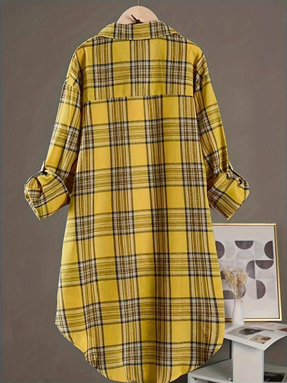 Unisex's Plaid Shirt - Long Sleeve 209253