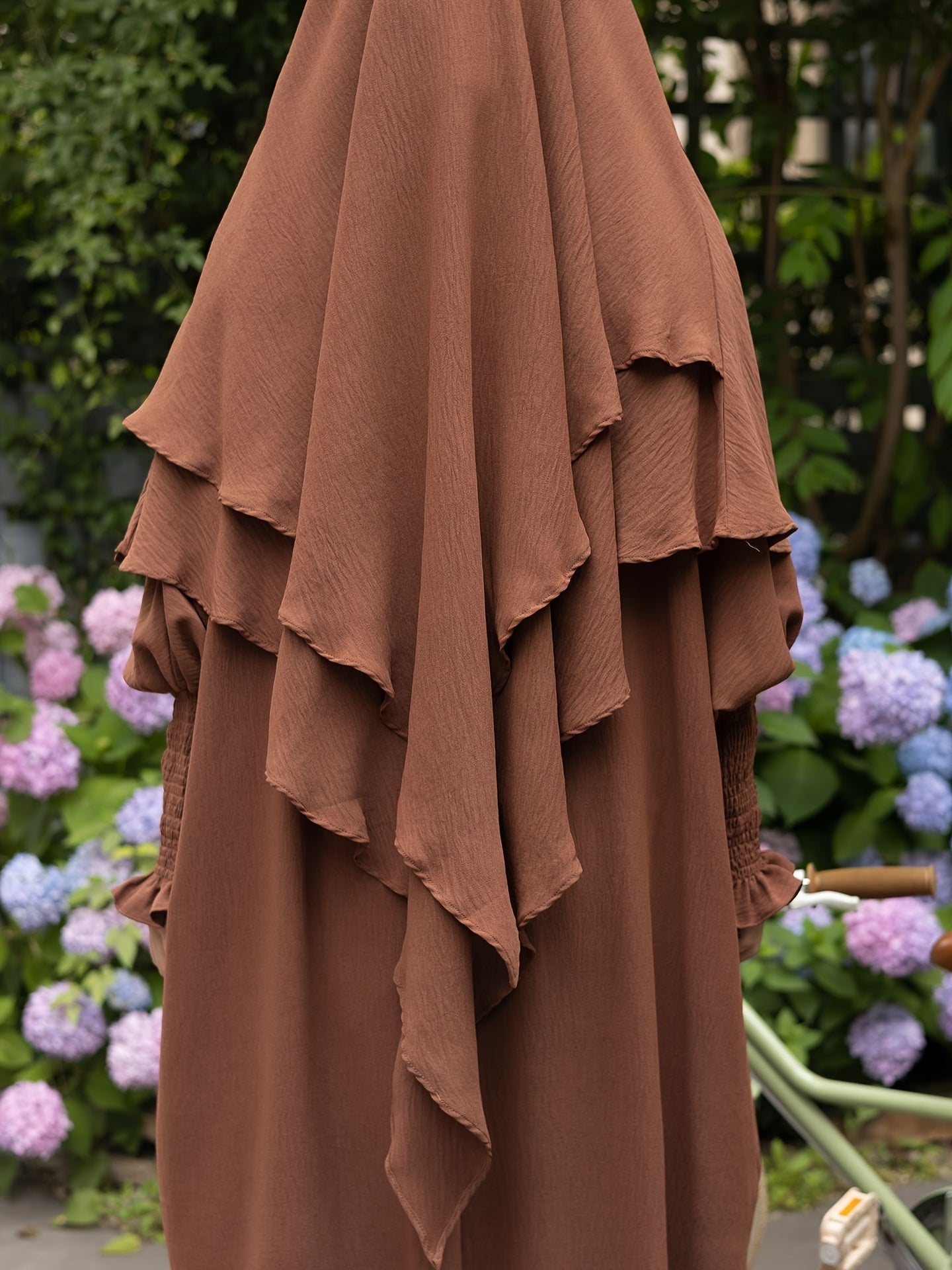 Khimar+abaya 2pcs Set Umrah Rida Set Player Abaya Set with Pockets