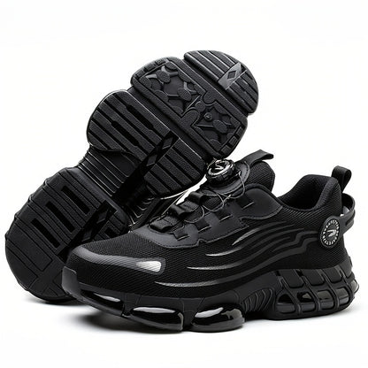 Steel Toe Work Shoes Man Slip Resistant Abrasion Resistant Construction Working Boots Comfortable Breathable Sneaker