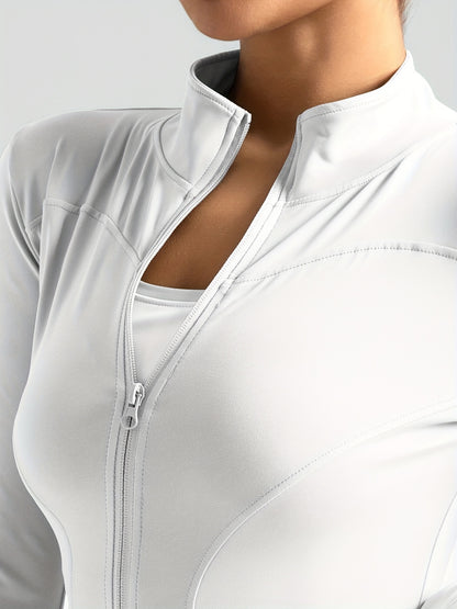 Women'S Peach-Print Quick-Dry Sports Top - Ultra-Lightweight Fitness Jacket& Yoga Top With Full-Zip Design - Perfect For Running, The Gym, And Yoga