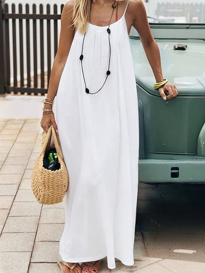 Spring And Summer New Women'S Halter Coat, Backless Loose Home Wear Dress, Multiple Colors Available