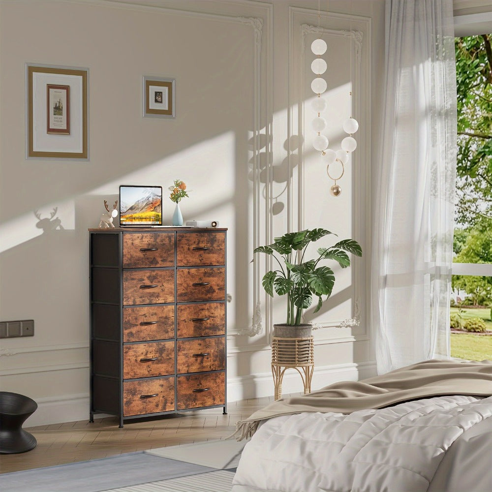Fabric Drawer Dresser - Space-Saving