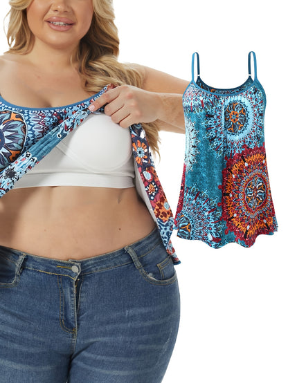 Vislivin Women'S Summer Camisole with Built-In Bra Pads, Seamless Sleeveless Design Featuring Adjustable Thin Straps, Soft And Loose Fit for Comfortable Daily Wear at Home, Available in Plus Size 4XL