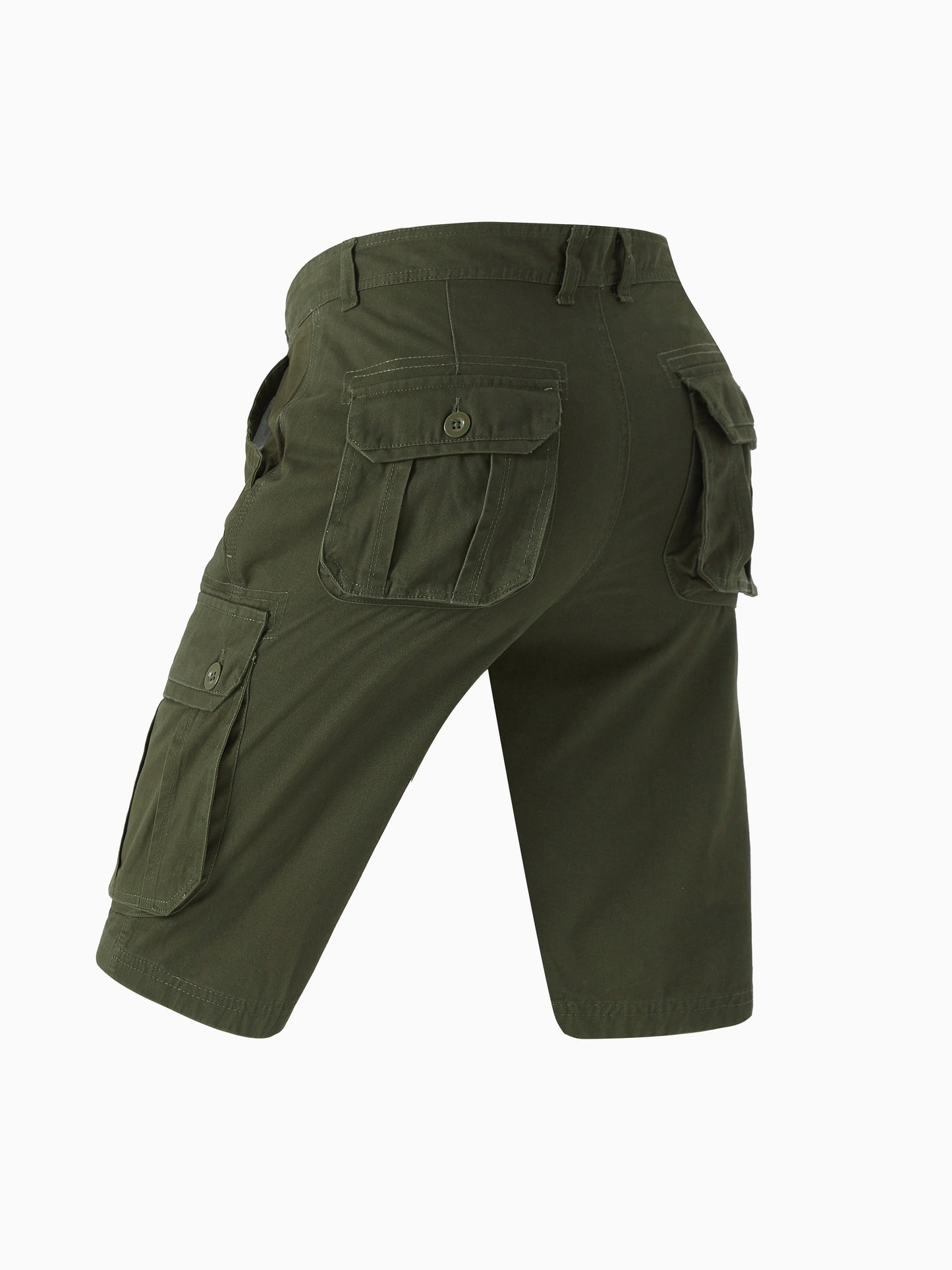 Men'S Pure Washed Outdoor Multi-Pocket Tooling Shorts Suitable for Daily Hunting, Fishing, Mountaineering, Camping And Other Outdoor Leisure Activities