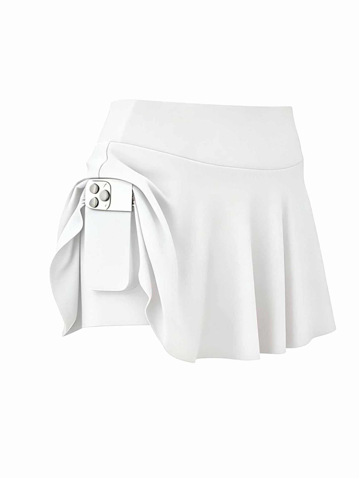4pcs Women's Athletic Skorts Fake 2pcs Skirt Pants Elegant High Waist Skirt Summer Korean Style with Pockets Breathable Slim Fit Yoga Skirt Built-in Shorts Anti-Exposure Running Fitness Tennis Sports Skirt Gift for Wife Family Friends