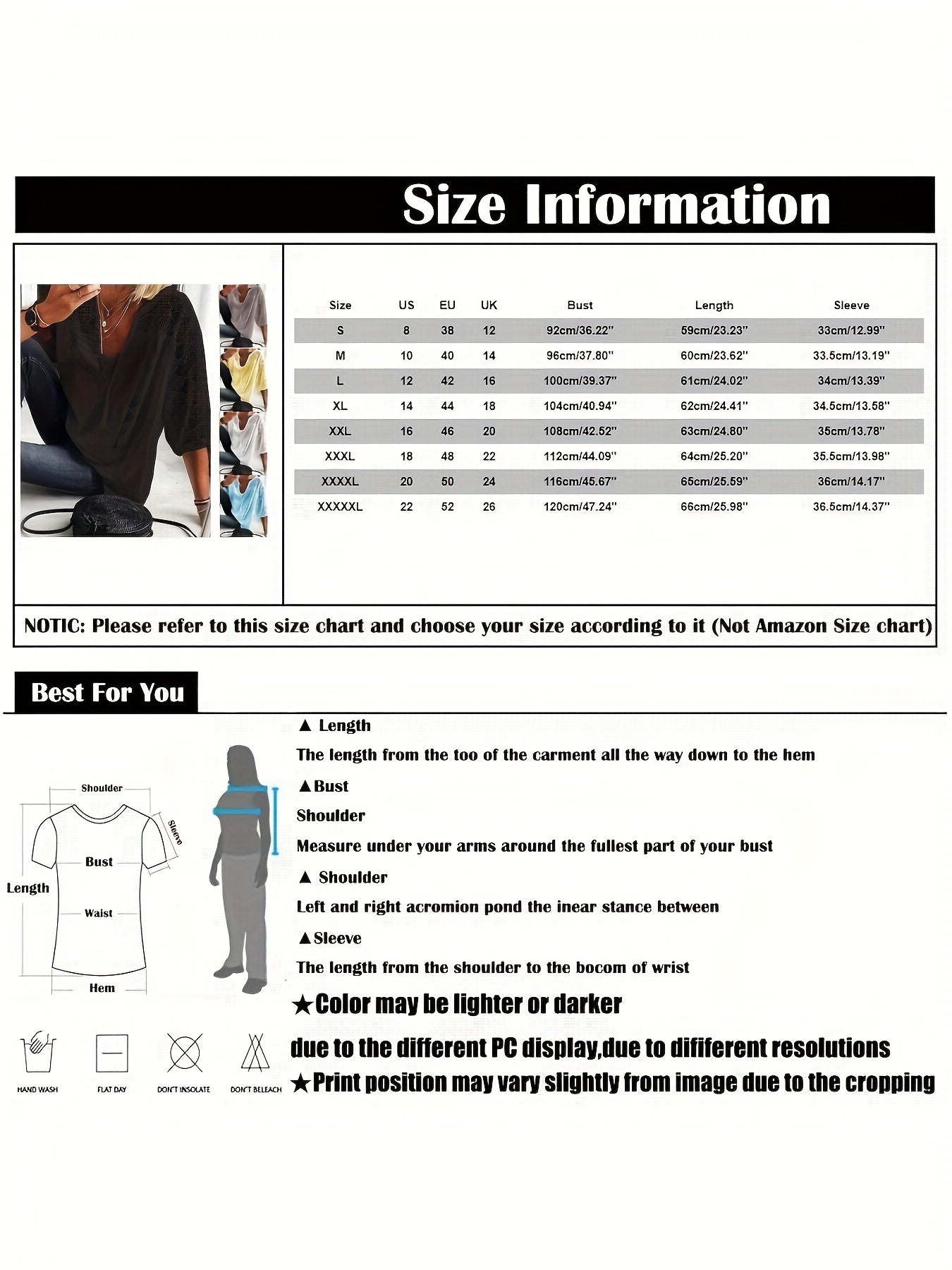 Plus Size - Plus Size - Plus Size Women'S 3/4 Sleeve Lined Tunic Top - Light Gray V-Neck Casual Loose Fit Shirt with Geometric Eyelet Detailing, High-Quality Autumn Tee for Layering Or Standalone Outfits, L-5XL