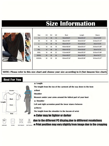 Plus Size - Plus Size - Plus Size Women'S 3/4 Sleeve Lined Tunic Top - Light Gray V-Neck Casual Loose Fit Shirt with Geometric Eyelet Detailing, High-Quality Autumn Tee for Layering Or Standalone Outfits, L-5XL