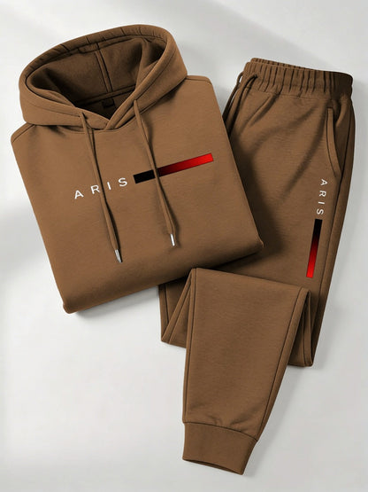 Men's Tracksuit Set - Graphic Print Style 35432677