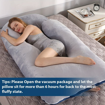 Pregnancy Pillow - 62-inch J-shaped Full-body Maternity