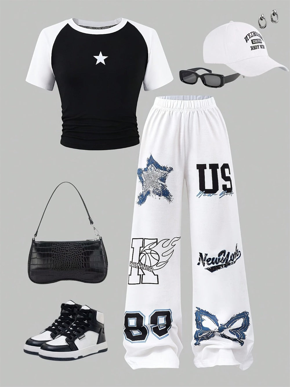 Girls' Casual Outfit Set - Summer