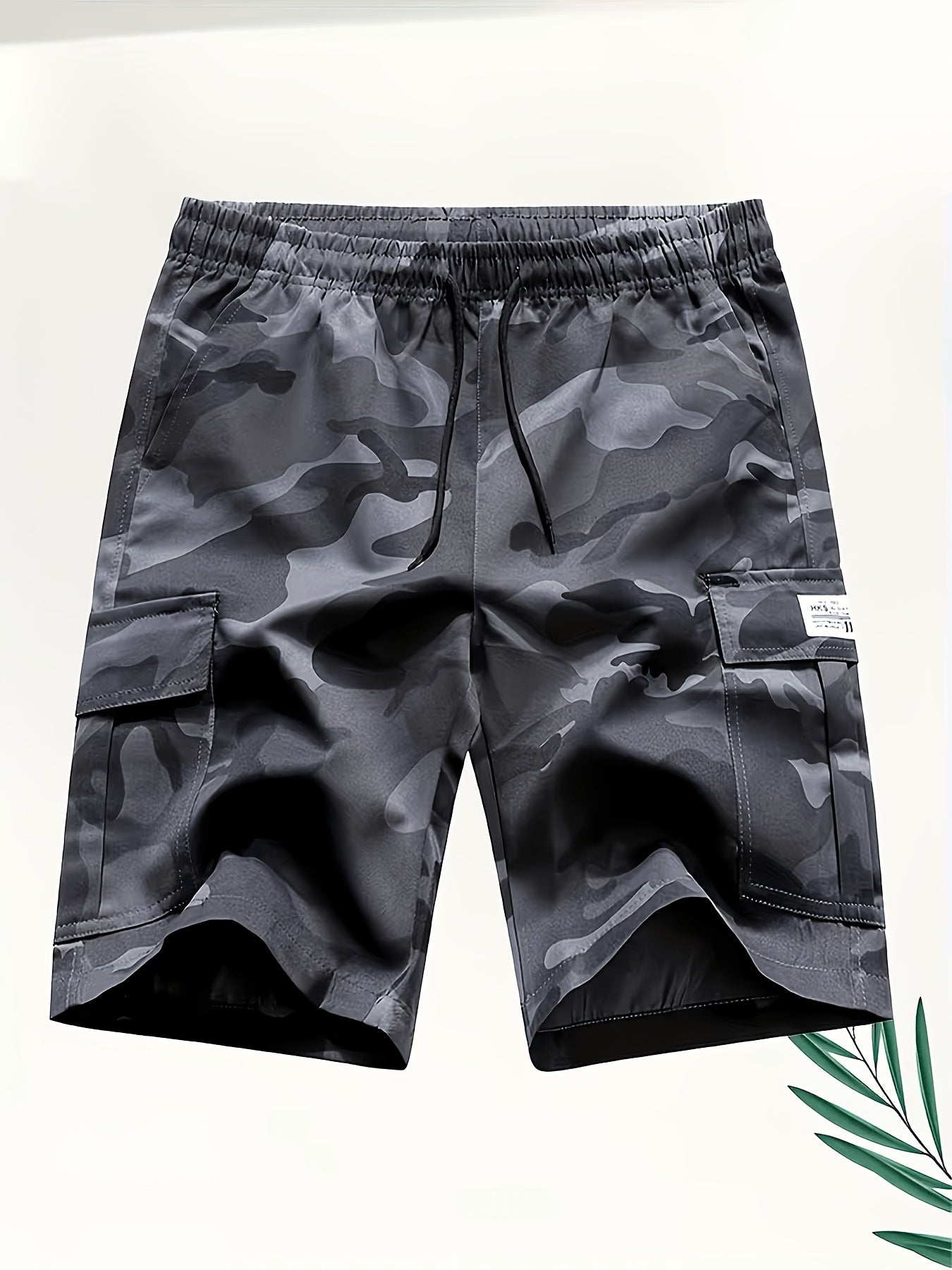 3pcs Set Of Camouflage Work Casual Sports Shorts with Large Pockets, Summer Quick-dry Breathable Shorts with Elastic Waistband, Perfect for Outdoor, for Teenager
