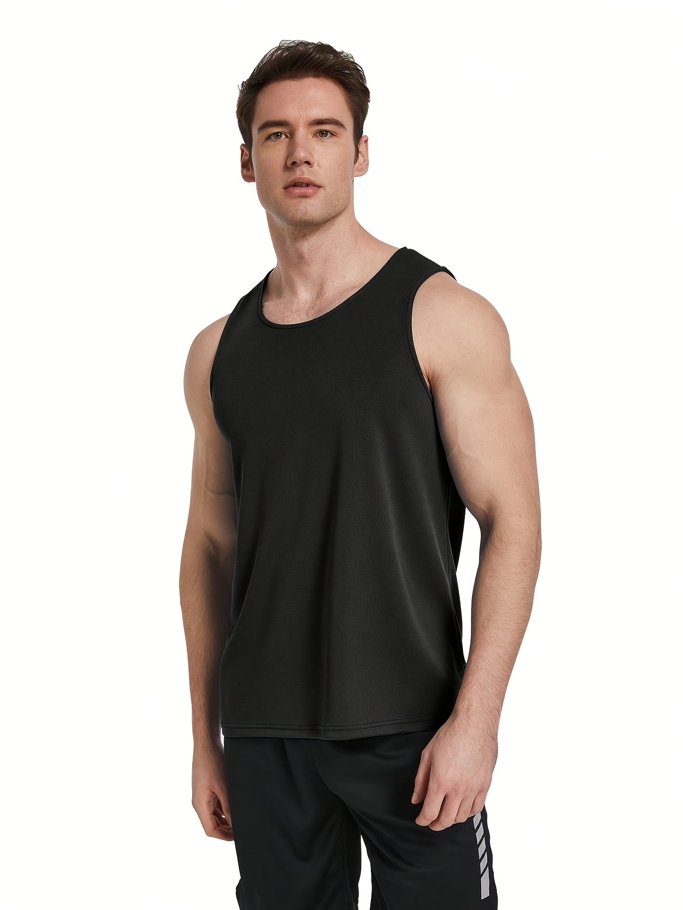 6pcs Men'S Quick Dry Workout Tank Tops Breathable Gym Sleeveless Muscle Shirts For Active Men