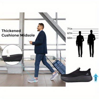 Men's Walking Shoes - Cushioned Support & Wide Toe Comfort