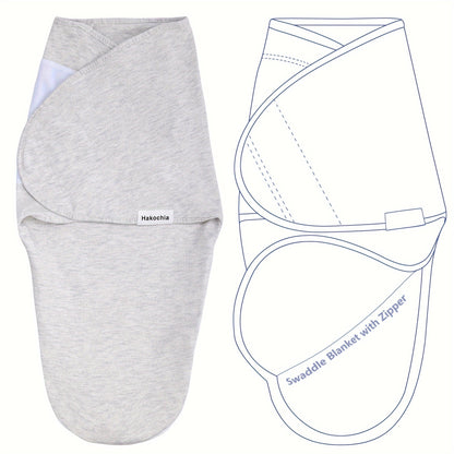 Set of 3 Baby Swaddle Blankets Featuring Zippers for Convenient Diaper Changes, Designed for Baby Boys, Perfect As a Gift for All Seasons
