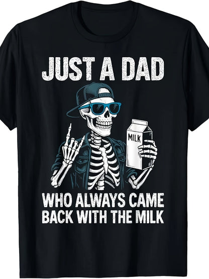 Men's Graphic Print T-Shirt - Classic Neck Short Sleeve 047973
