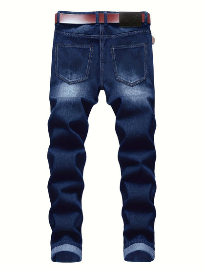 3-pack Men'S Slim Fit Ripped Jeans Distressed Denim Pants Casual Streetwear Fashion Trousers Hip Hop Trendy Joggers For Men