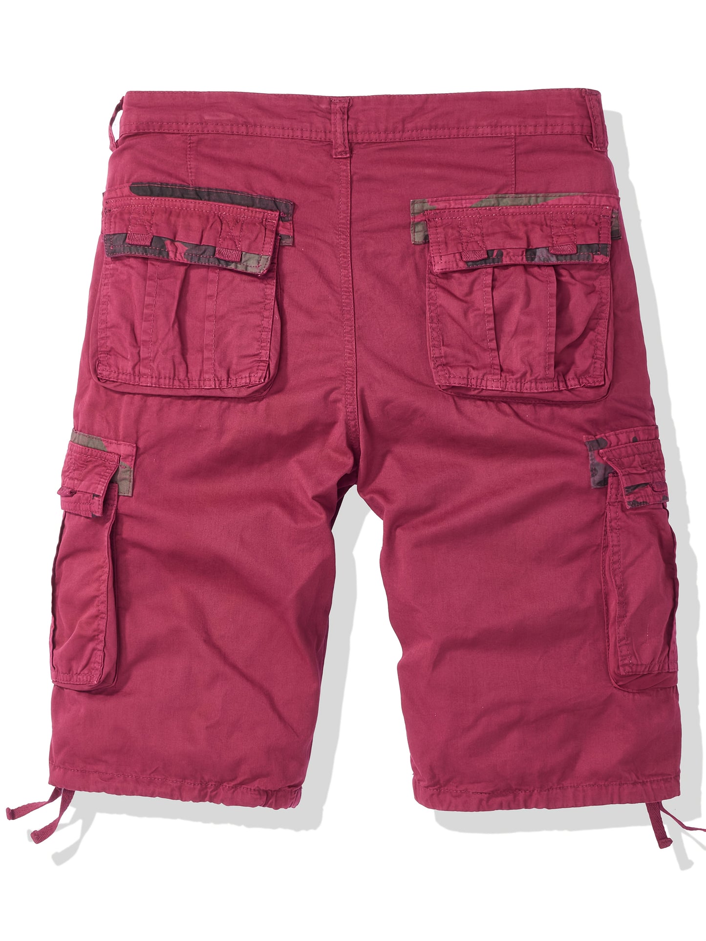 Plus-Size Men'S Outdoor Washing Multi-Pocket Tooling Tactical Shorts with Drawstring to Leave a Pocket Suitable for Outdoor Activities Such As Mountaineering And Camping, Plus Size