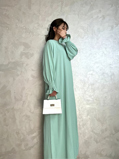 Soft Crepe Material with Pocket Mulim Lady Abaya Prayer Abaya
