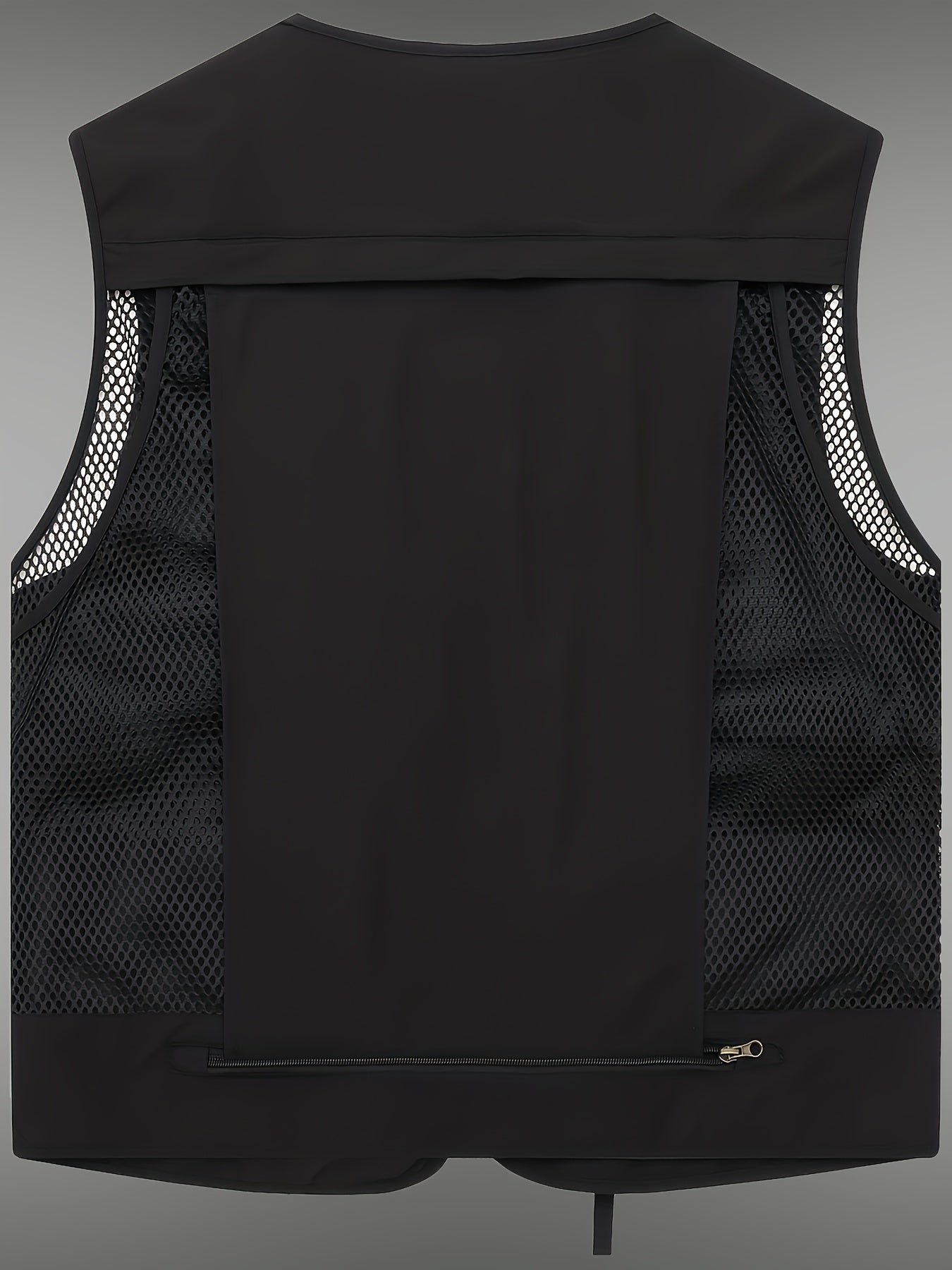 Multi-pocket Cargo Vest, Men's Casual Outwear Zip Up Vest For Spring Summer Outdoor Fishing Hiking Photography
