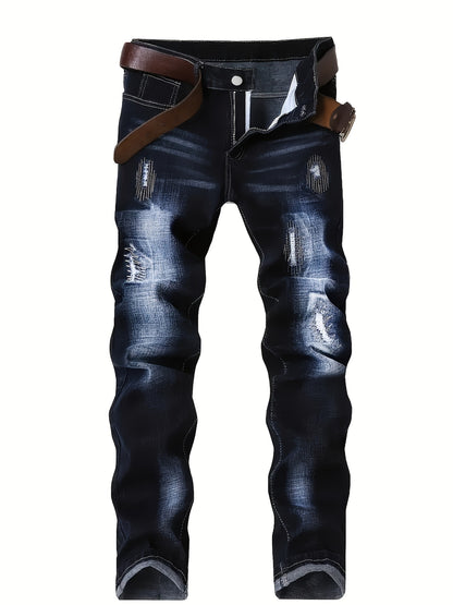 2026 New Men's Jeans, Fashionable Trend Slim Fit Jeans, Elastic Denim Leggings, Slimming Slim Fit Men's Pants, Slim Fit Version, Versatile Design, Suitable for All Seasons