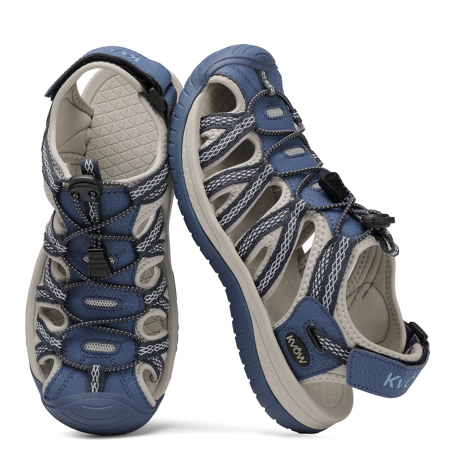 Women'S Closed Toe Hiking Sandals, Adjustable Quick Dry Water Shoes, Non-Slip Outdoor Sport Sandals With Arch Support For Summer Beach Walking Women'S Closed Toe Sport Sandals, Breathable Adjustable Strap Hiking Sandals, Non-Slip Arch Support Water