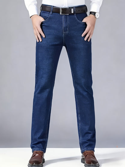 Men's Straight Leg Jeans - Black Denim Clean Finish Everyday 184677