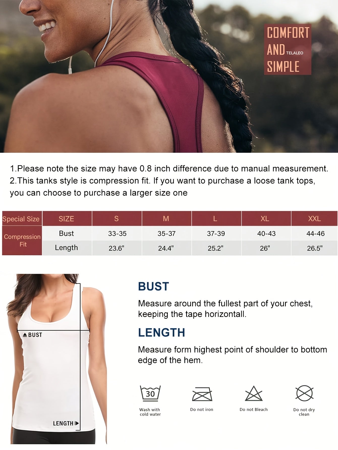 5 Packs Women's Round Neck Y Top, Mid-Stretch Solid Color Racer Back Tank Top