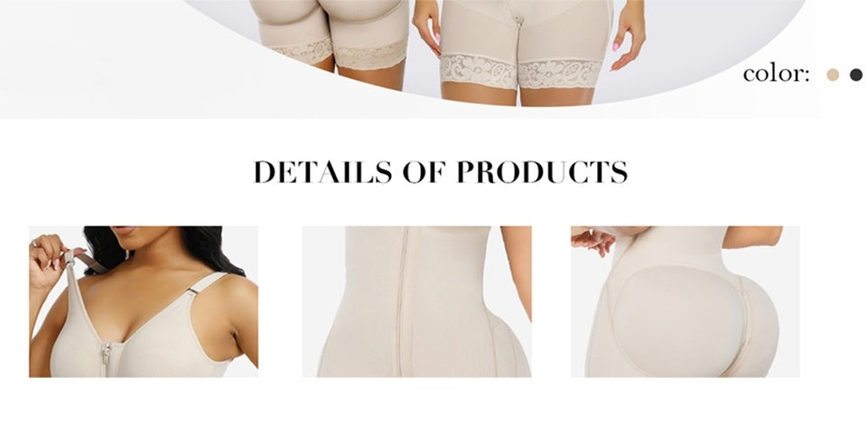 Women's Shapewear Tummy Control and Butt-Lifting Body Shaping Pants with Zippered Gusset and Detachable Shoulder Straps, the Top Choice for Summer Outfits, Waist and Abdomen Shaping Belt