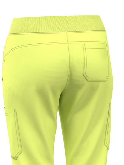 Scrub Pants for Women Jogger Pants with 5 Pockets Rib Waistaband Light Ultra Soft 4 Way Stretch 423