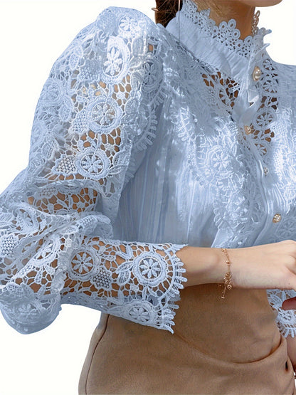 Women's Dark Green Lace Shirt - product view 21