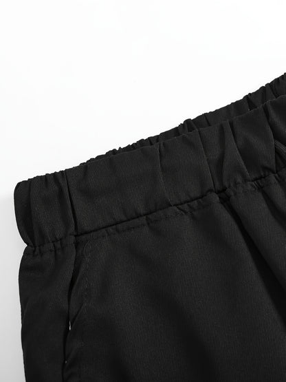 2pcs Men's Cargo Shorts, Multi-Pocket Loose Fit Utility Shorts, Durable Outdoor Hiking Tactical Shorts, Summer Casual Relaxed Fit Work Shorts with Flap Pockets
