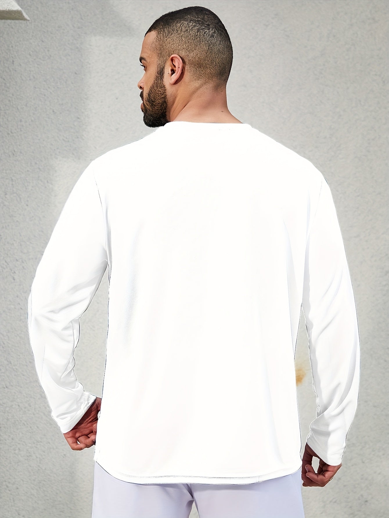 5pcs Men's Casual Sports T-shirt, Breathable And Quick Drying, Suitable for Work Clothes, Fishing Clothes, Construction Site Clothes, Team Building Clothes