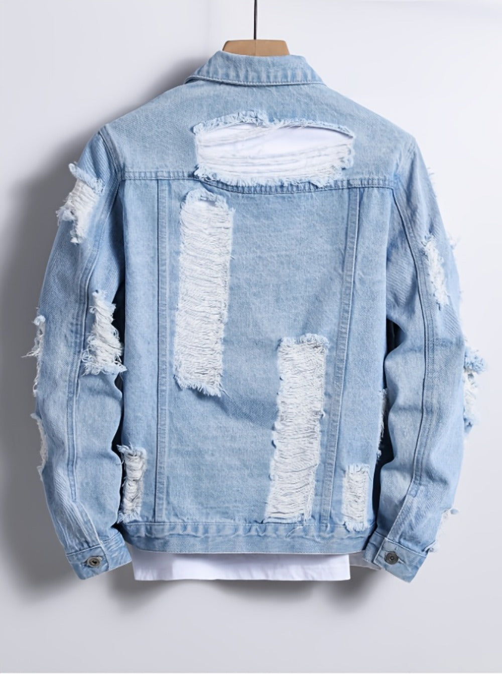 Men's Versatile Denim Pullover Coat