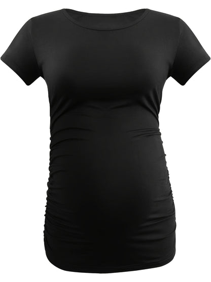 Set of 4 Short Sleeve Maternity Tops for Expecting Mothers