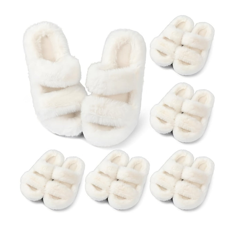 Women's Slippers - Plush Lined for Everyday Wear