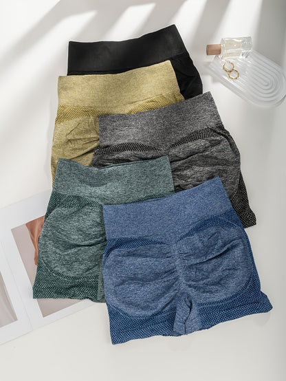 Women's Multicolor A Polyester High-Waist Shorts - product view 9
