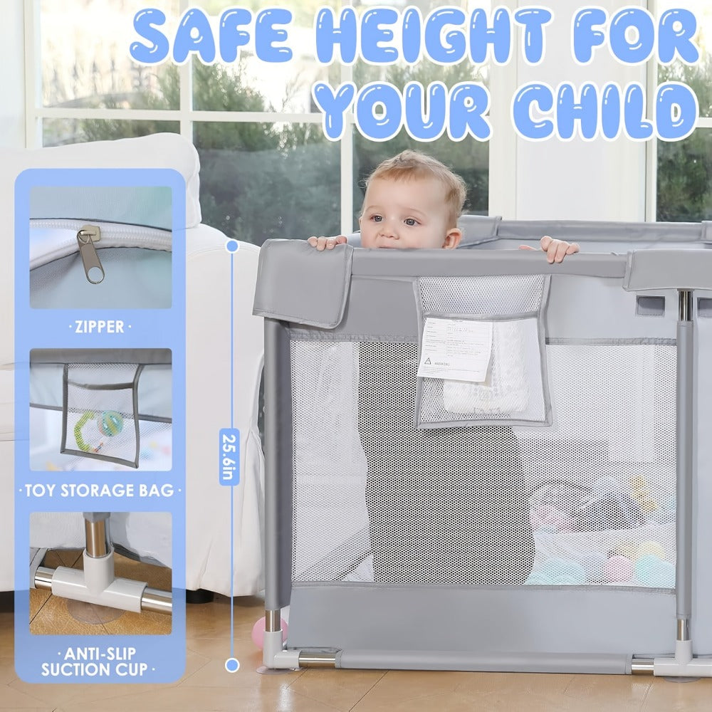 Baby Playpen - Breathable Soft Playpens Multiple