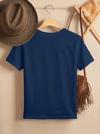 Pure Teenager Plus-Size Round-Neck Short-Sleeve T-Shirt, For Teenager