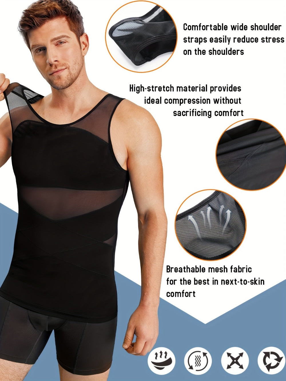 Men's Solid Color Tank Top - Sleeveless 164581