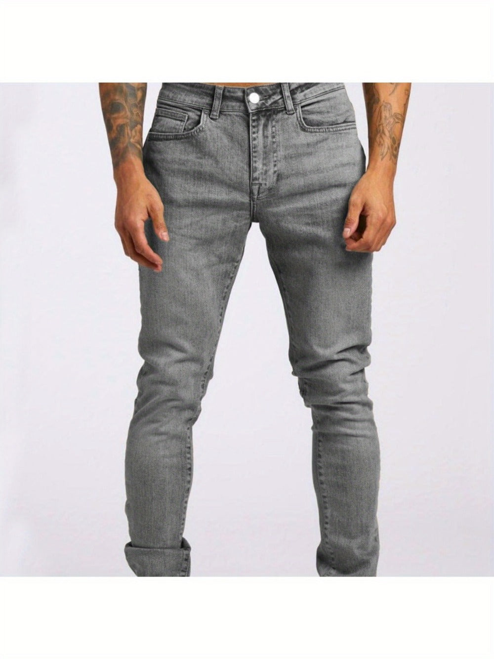 Men's Slim Fit Jeans - Classic Wash Clean Finish Travel 374501