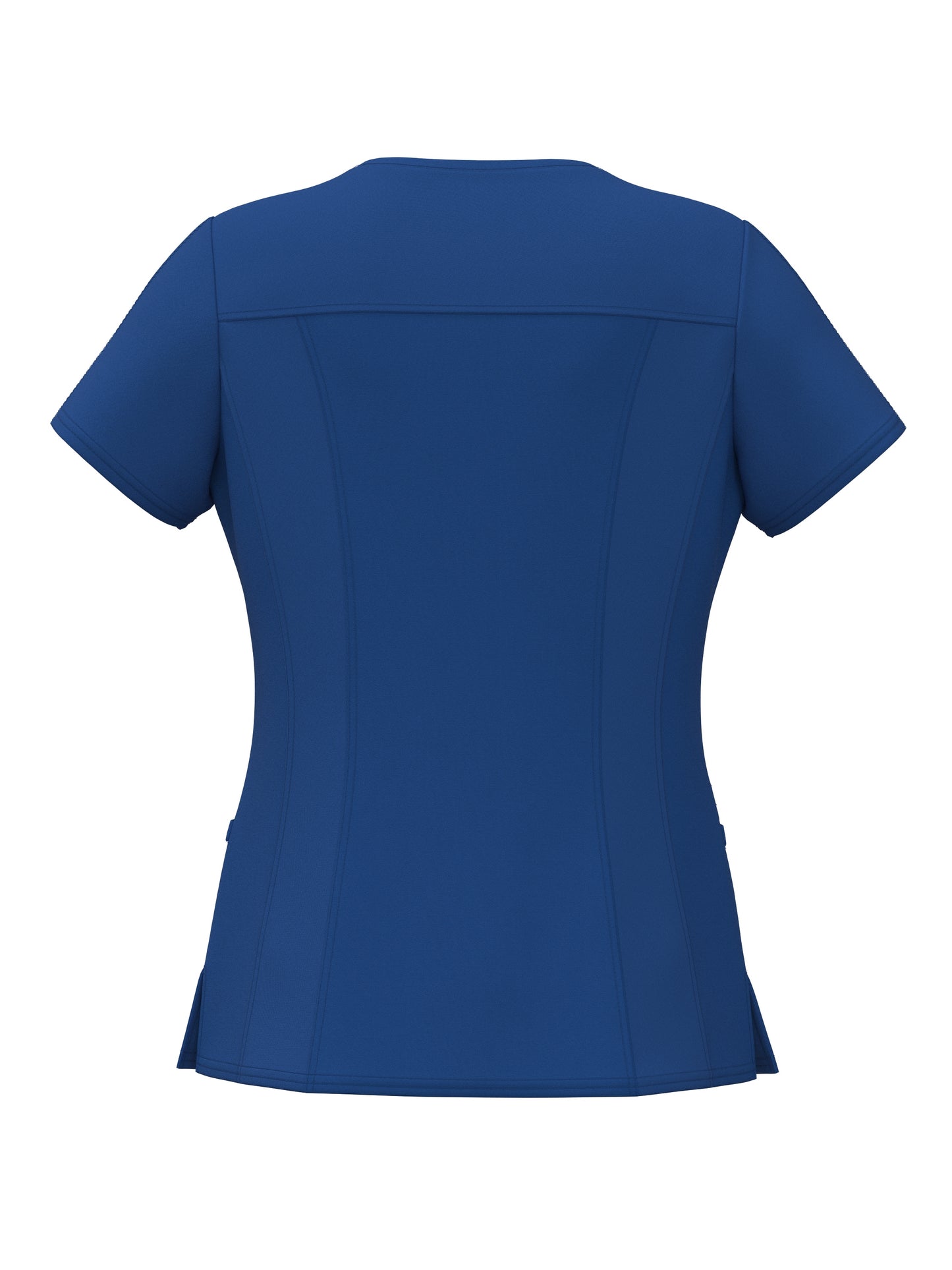 PandaFlex modern neck in Four-Way Stretch Fashion Scrubs Set V-Neck Short Sleeve Scrub Top & Straight Leg Cargo Pants for Nurses with zipper pockets 3372