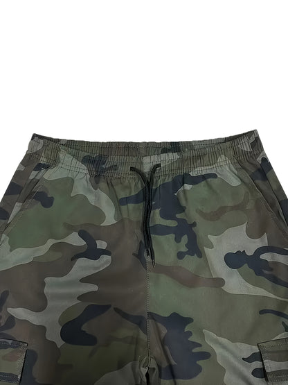 2026 Men's fashionable and high-end versatile shorts, loose camouflage seven quarter shorts, 3pcs set, perfect gift for match day, football fan gear for all fans
