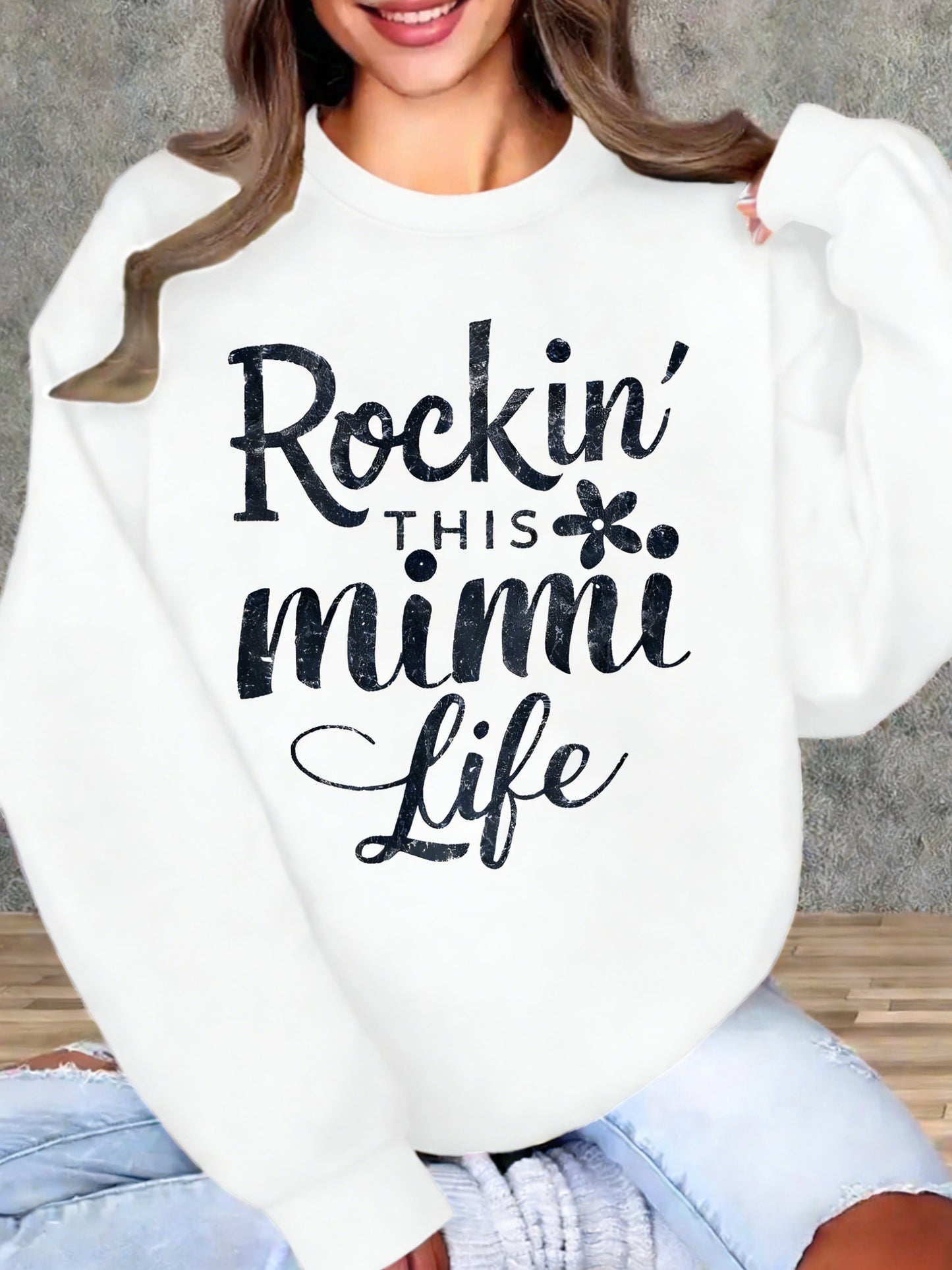 Floral Rock Style Mimi Life Women'S Sweatshirt