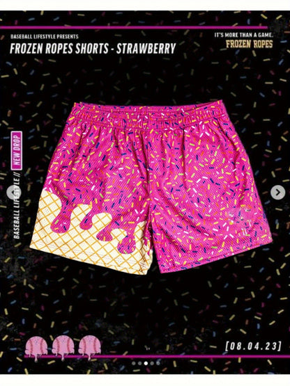 Baseball Ice Cream Teen Shorts Teenager'S Paisley Graphic Shorts Sports Basketball Headscarf Shorts Running Street Y2K Side Pull Belt for Outdoor, for Teenager, For Teenager
