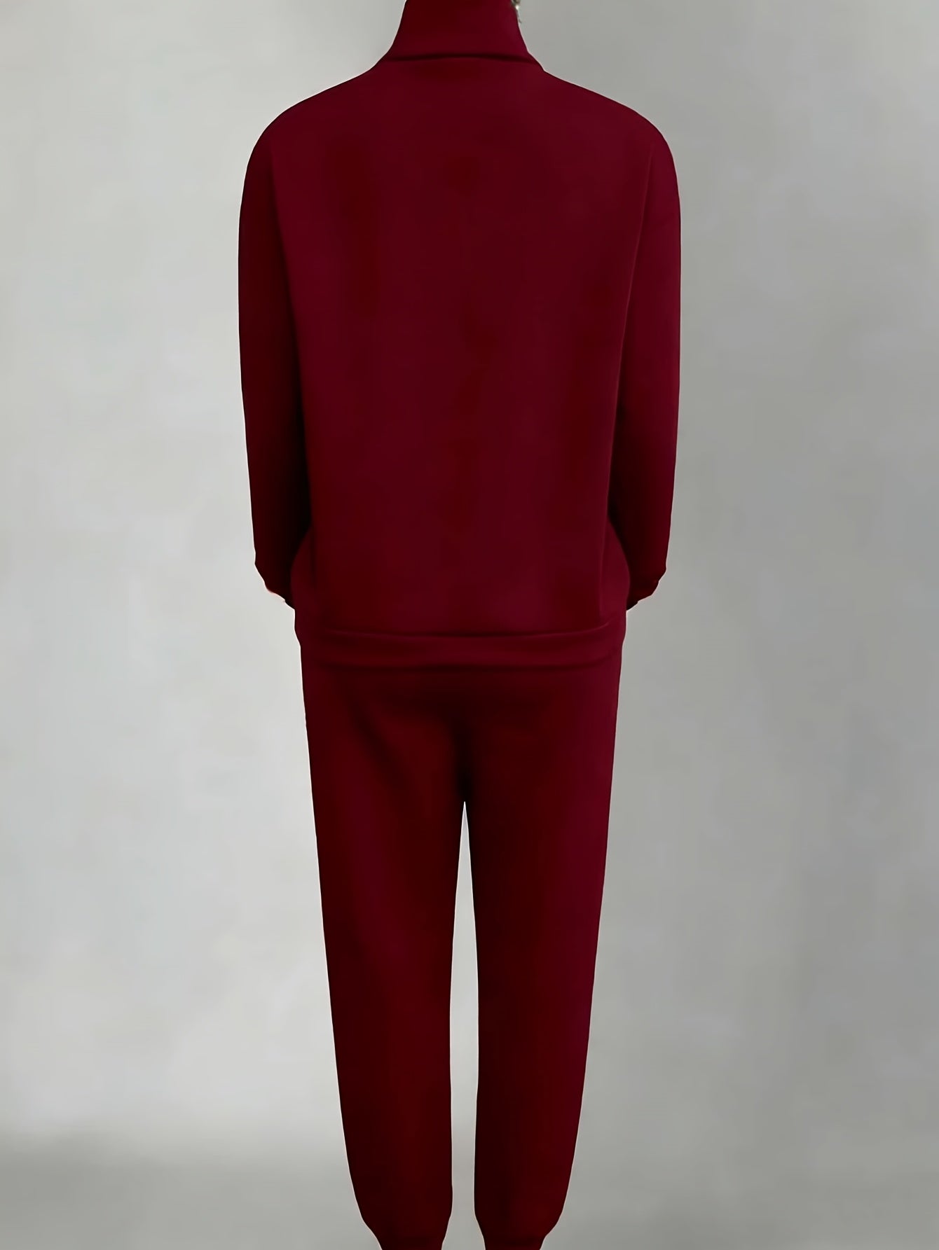 Women's Black Knit Zip-Up Pants - product view 23