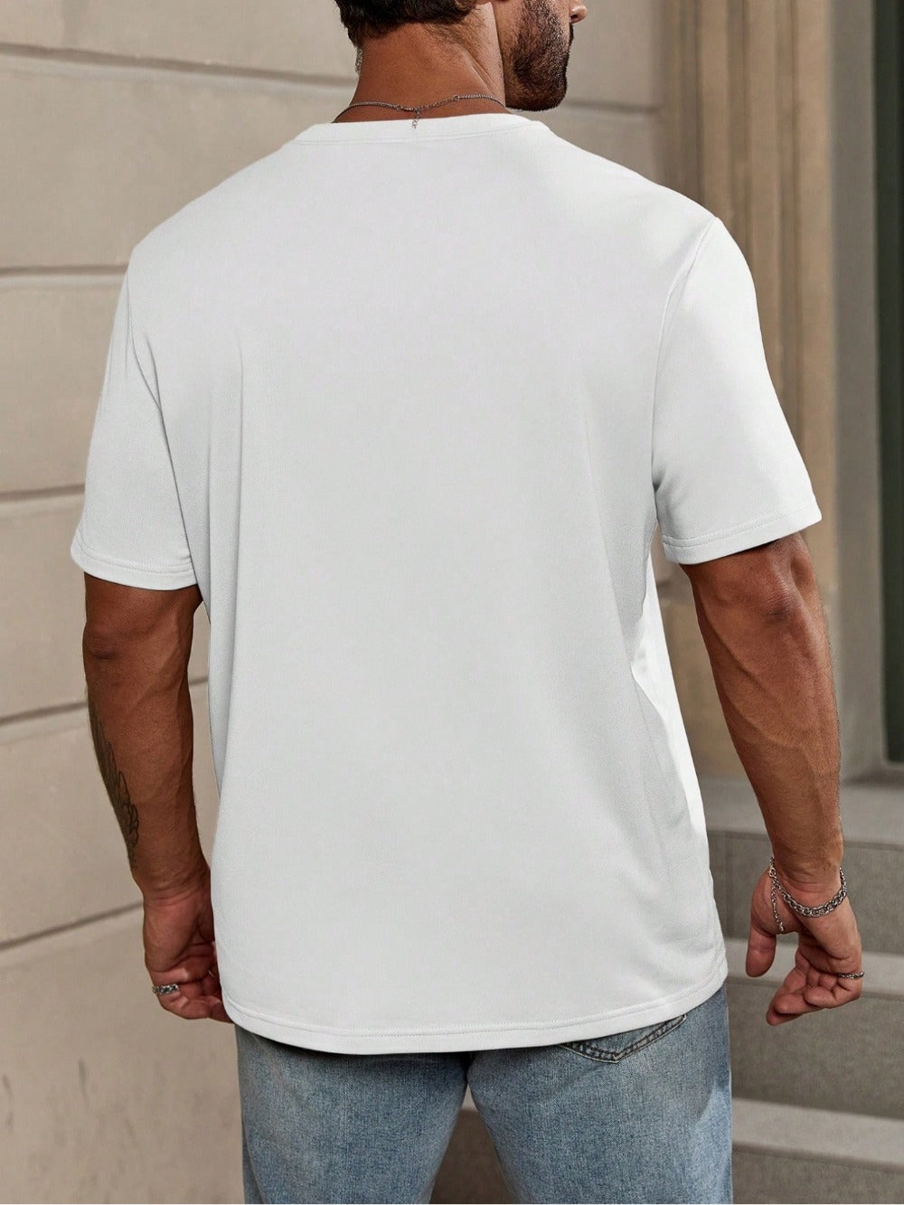 Men's Vintage T-Shirt - Round Neck Short Sleeve Weekend Style 245733