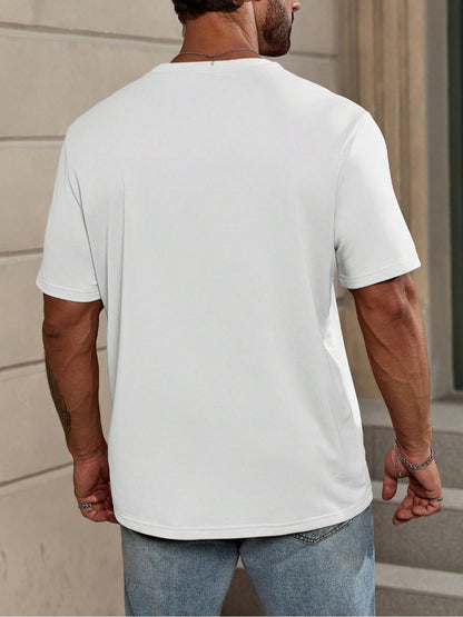 Men's Vintage T-Shirt - Round Neck Short Sleeve Weekend Style 245733